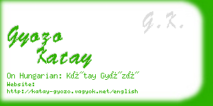 gyozo katay business card